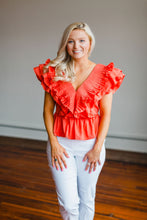 Statement Top - Coral